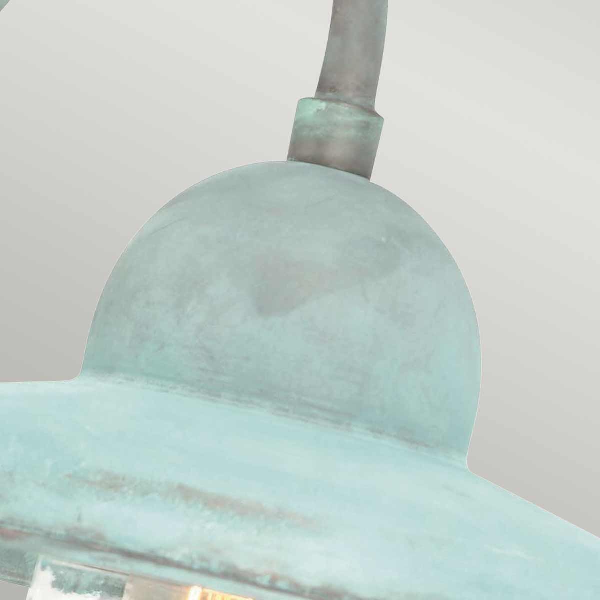 Somerton Verdigris Swan Neck Brass Lantern
