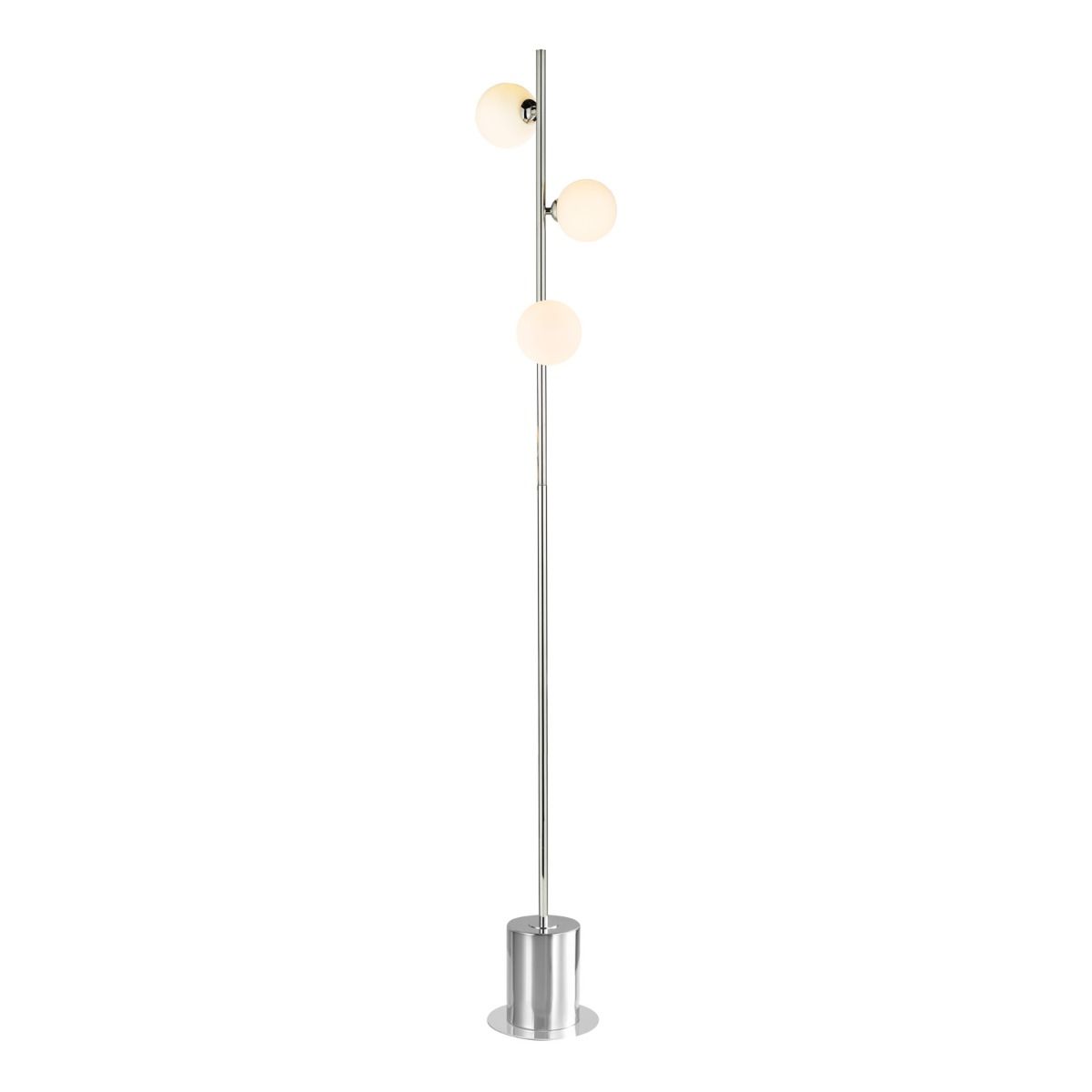 Spiral 3 Light Floor Lamp Polished Chrome Base Only