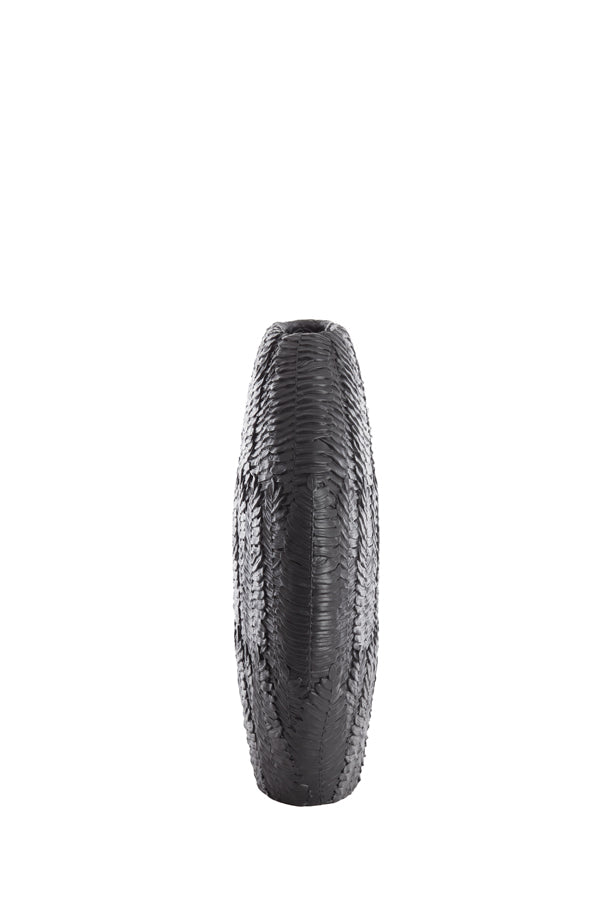 Elegant Matte Black Nivica Vase 30x10x29.5 cm