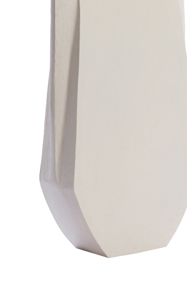 Elegant Makaha Cream Vase - 21x7.5x41 cm Decorative Piece