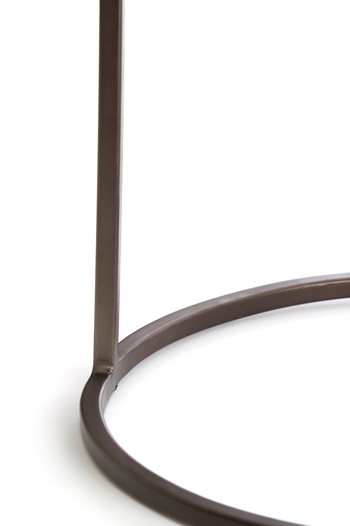 Dark Brown Talca Nesting Side Tables - Set of 2 (Ø41x46 & Ø49x52 cm)