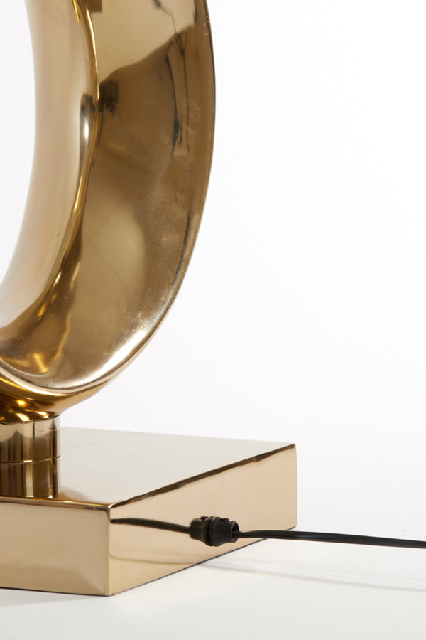 Elegant Gold Maan Lamp Base, 37x26x99 cm