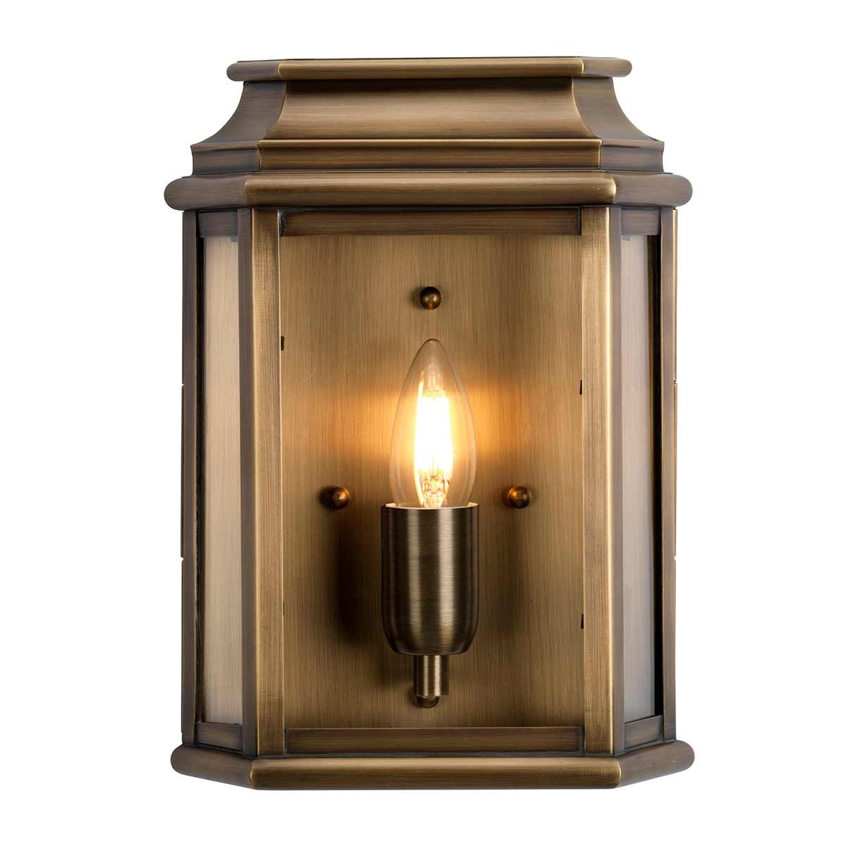 Antique Brass St Martins Outdoor Wall Lantern