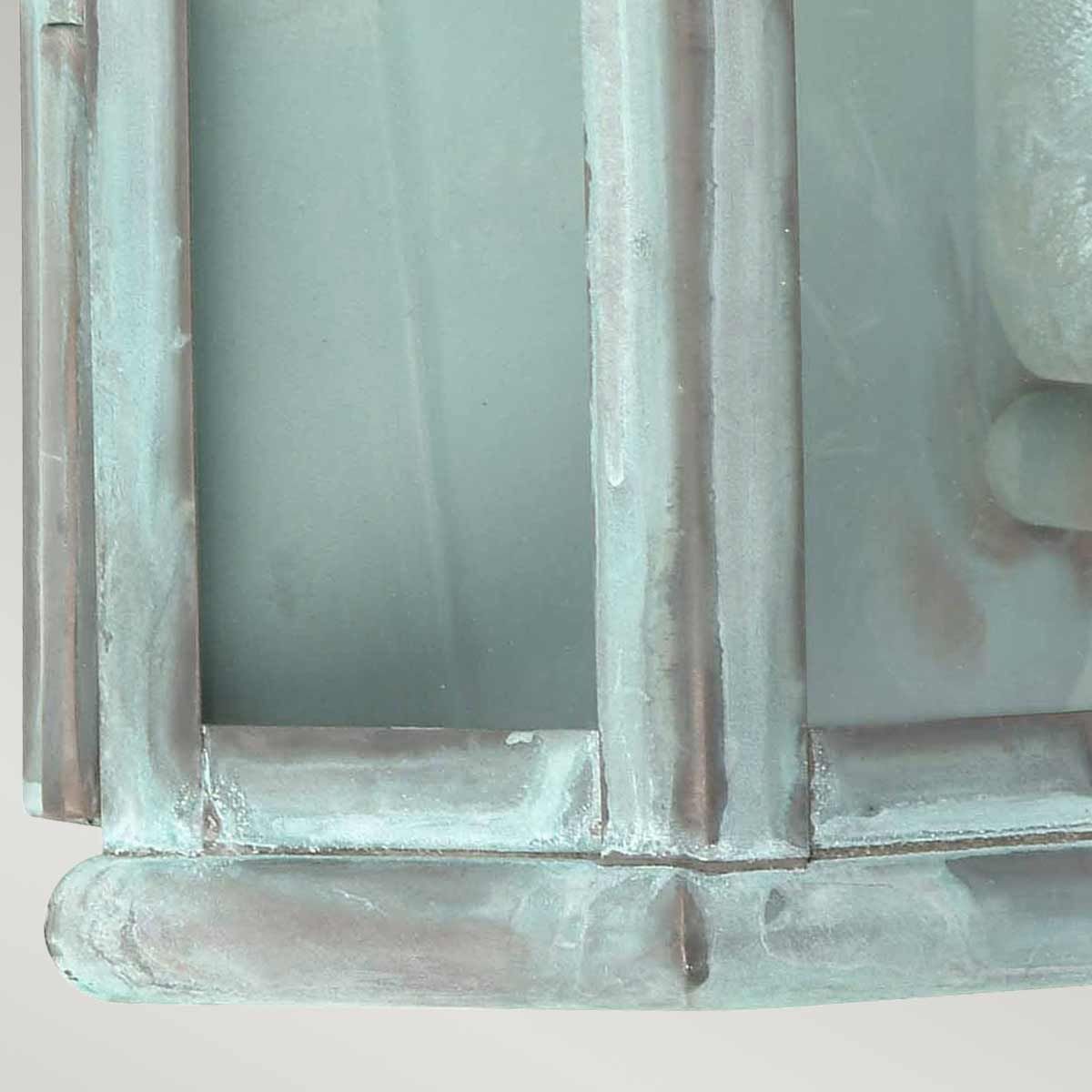 St Martins Verdigris Brass Wall Lantern