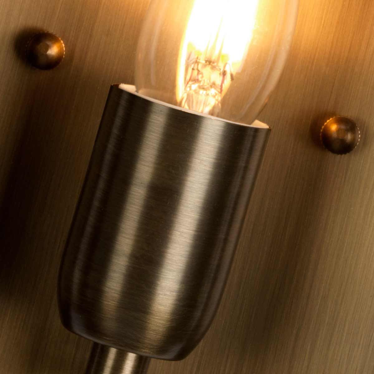 Vintage Aged Brass Outdoor Wall Lantern - St Pauls Collection
