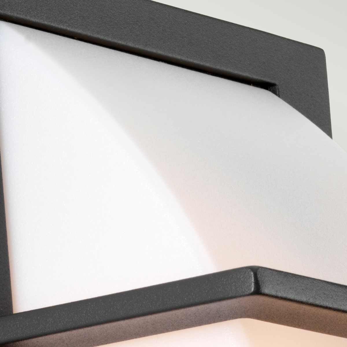 Sven Series: Sleek Graphite Outdoor Double Bar Wall Light
