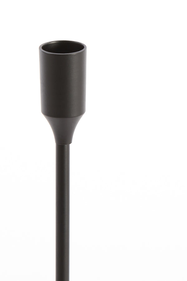 Elegant Black Candle Holder - 47 cm Height, 9 cm Diameter