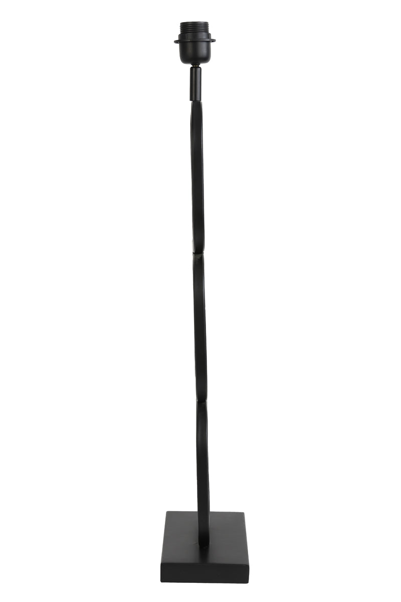 Sleek Matte Black Lutika Lamp Base 23x11.5x69 cm