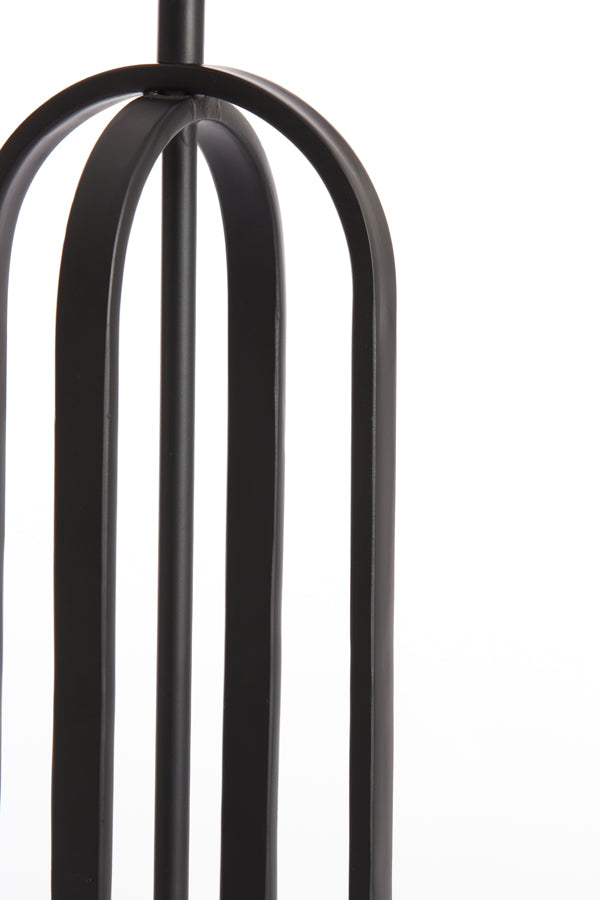Matte Black Aster Lamp Base, 16x55 cm