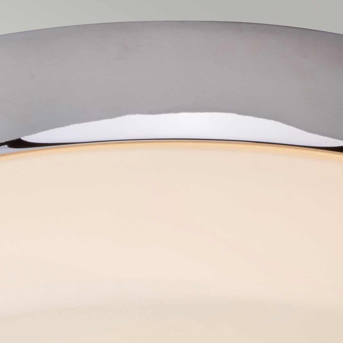 Tamar Polished Chrome Medium Flush Light for Bathrooms and Living Spaces