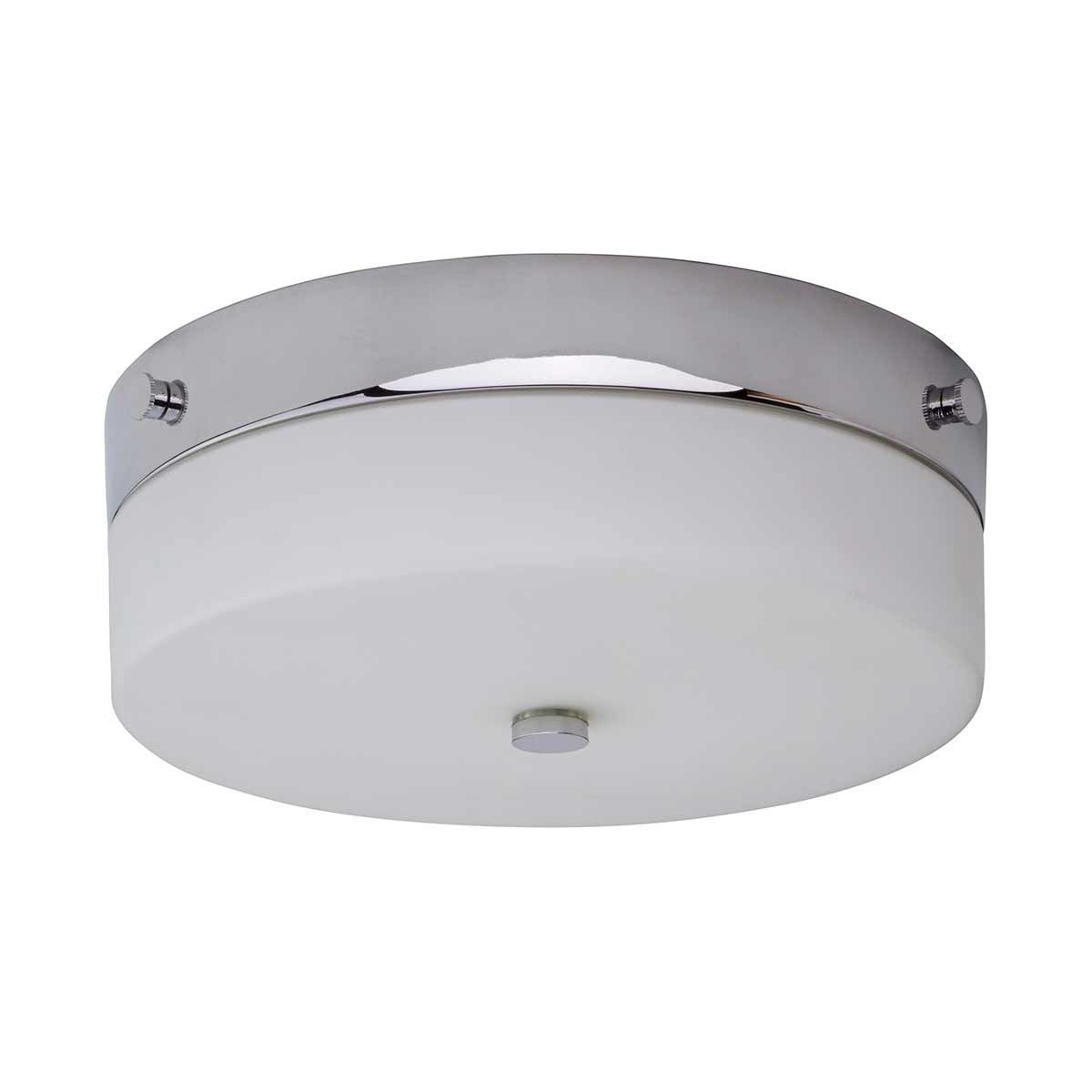 Tamar Polished Chrome Medium Flush Light for Bathrooms and Living Spaces