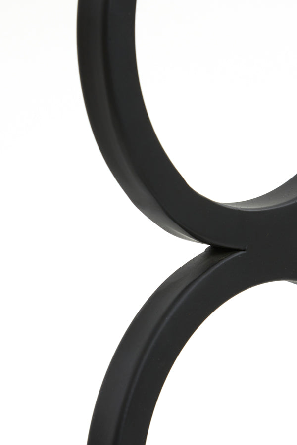 Elegant Stelios Matte Black Lamp Base 15x10x36 cm