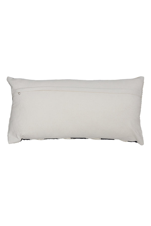 Elegant Bendigo Cushion in Beige, Gold, and Black - 60x30 cm
