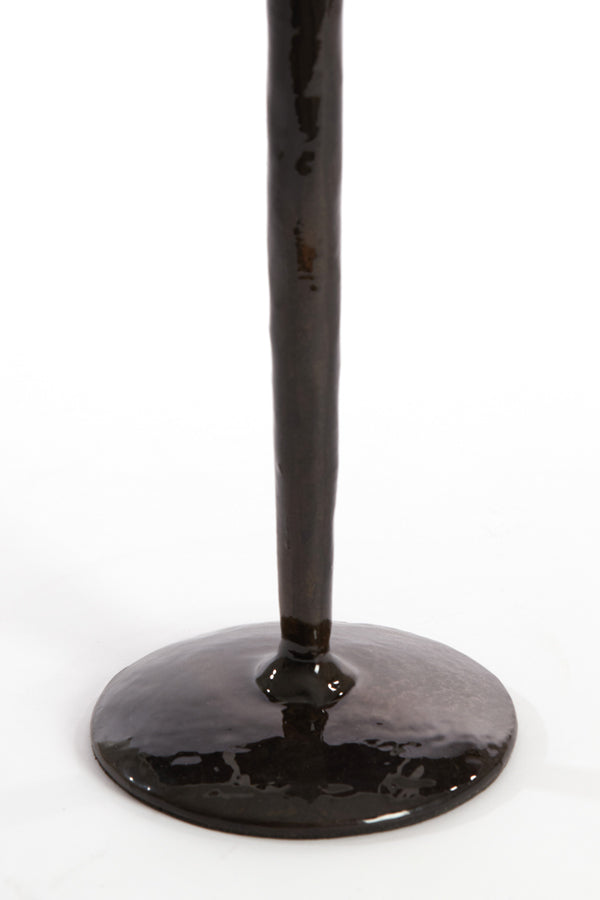 Elegant Dark Bronze Candle Stand, 42 cm