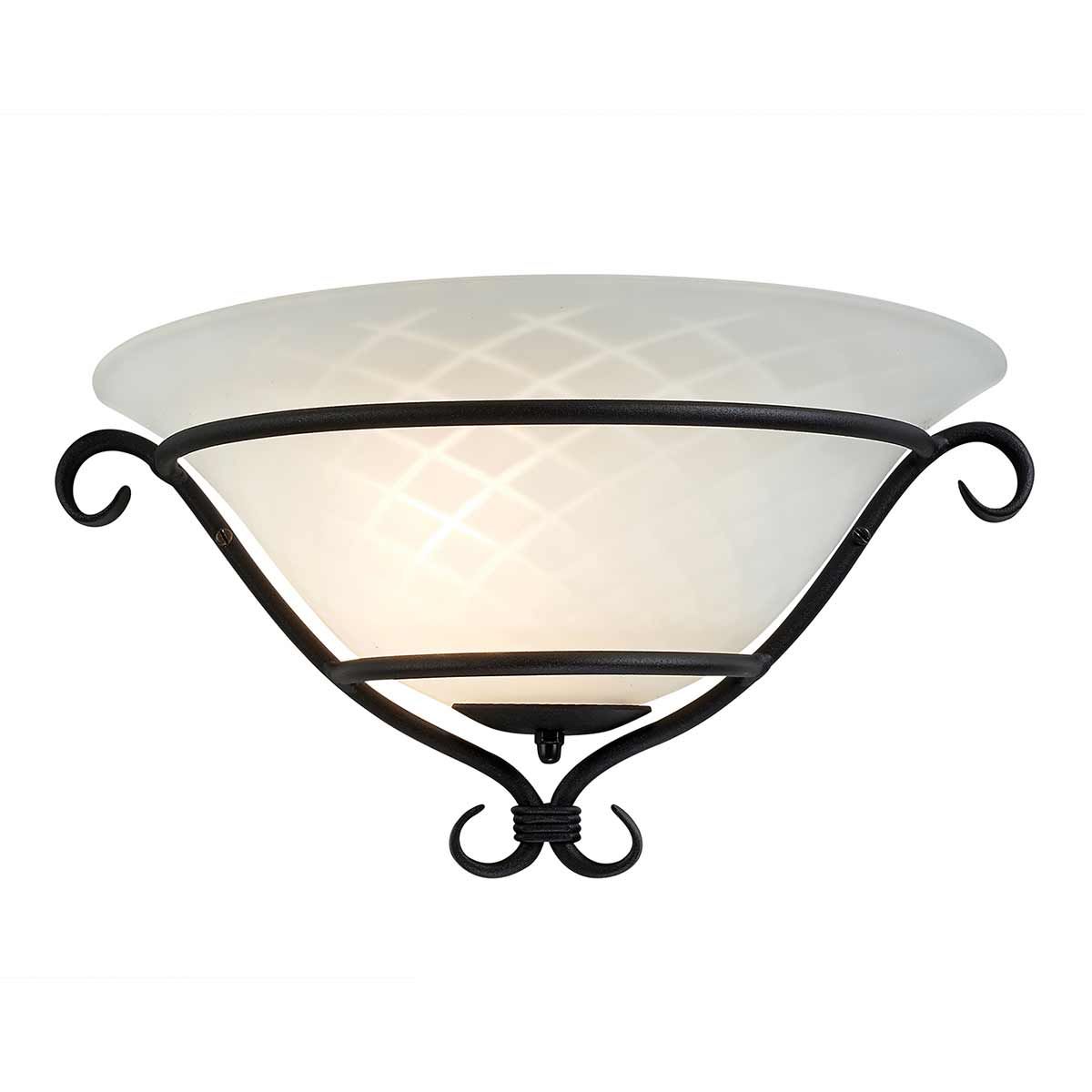 Gothic Elegance Black Wall Uplighter