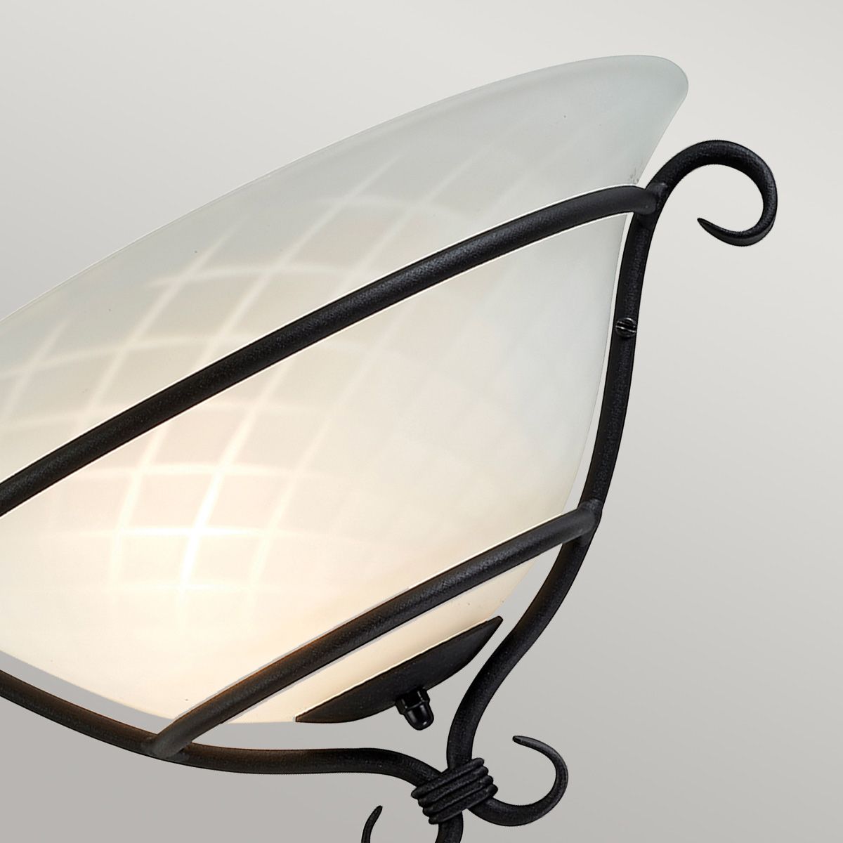 Gothic Elegance Black Wall Uplighter