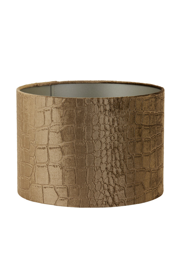 Praya Brown Textured Cylindrical Lamp Shade 20x20x15 cm