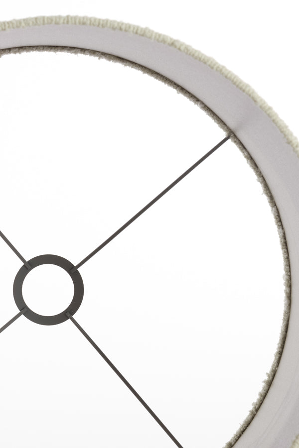 Elegant White Bolero Cylinder Shade 40x40x30 cm