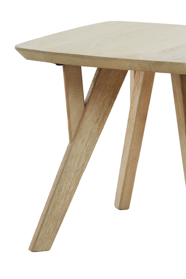 Rustic Quenza Mango Wood Side Table 50x50x42 cm