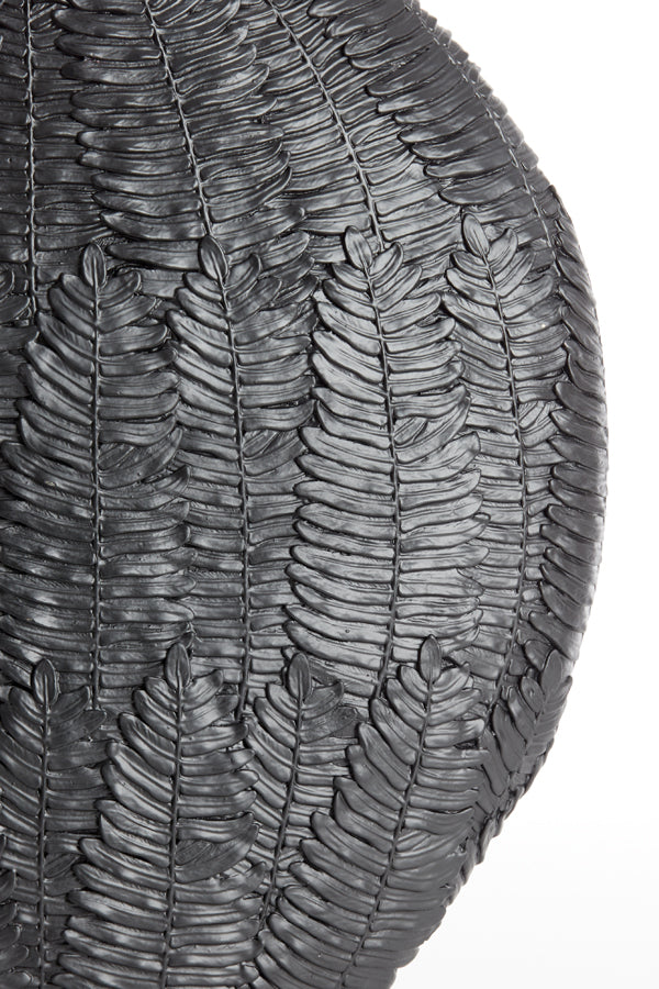 Elegant Matte Black Nivica Vase 30x10x29.5 cm