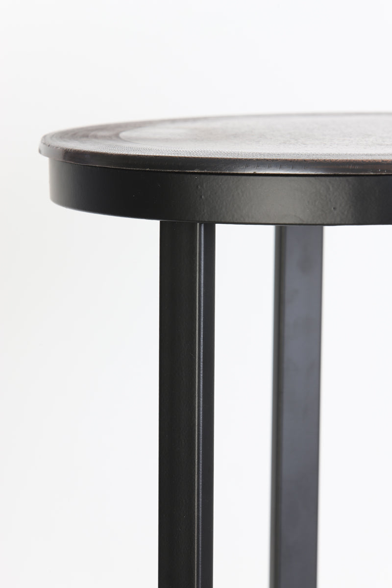 Antique Copper and Black Pillar Ø35x81 cm Decor Piece