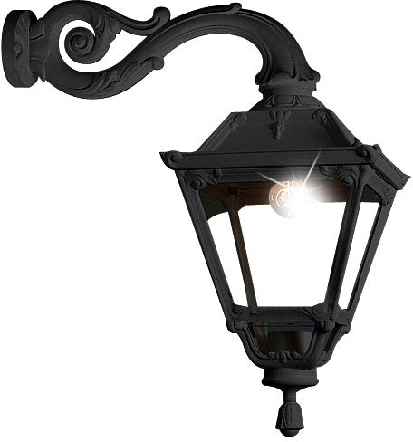 Tobia Adam 30W E27 HighPower LED CCT, Classic Wall Lantern, Black/Clear