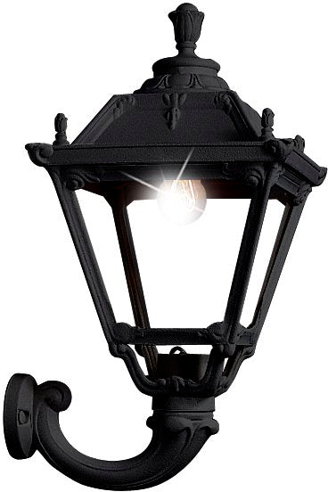 Tobia Ofir 15W E27 HighPower LED CCT, Classic Wall Lantern, Black/Clear