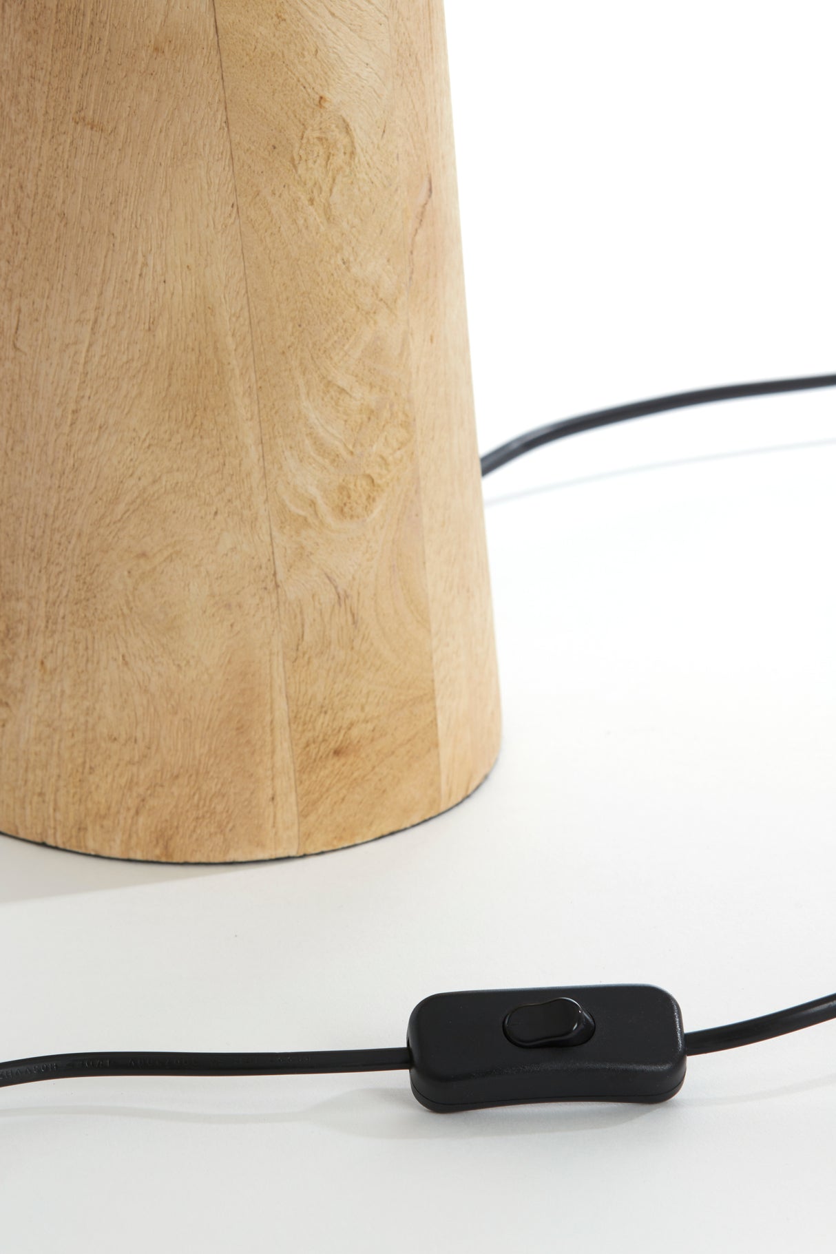 Natural Wood Lamp Base Ø19x45 cm - Baglio Collection