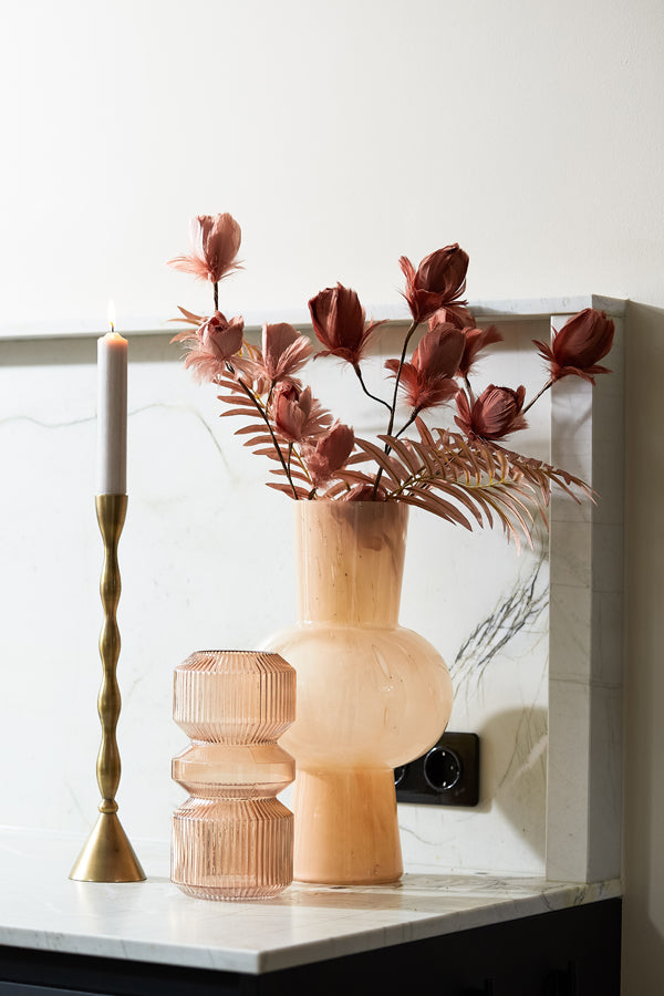 Antique Bronze Palini Tall Candle Holder 8.5x40.5 cm