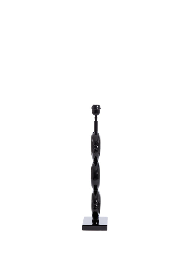 Glossy Black Maan Lamp Stand 23x13x65 cm