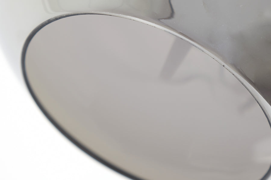 Mayson Pendant Light - Smoked Glass & Matte Black Finish (23x18 cm)