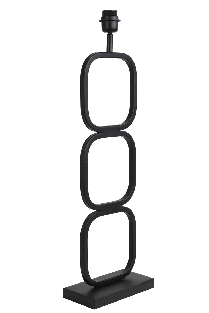 Sleek Matte Black Lutika Lamp Base 23x11.5x69 cm