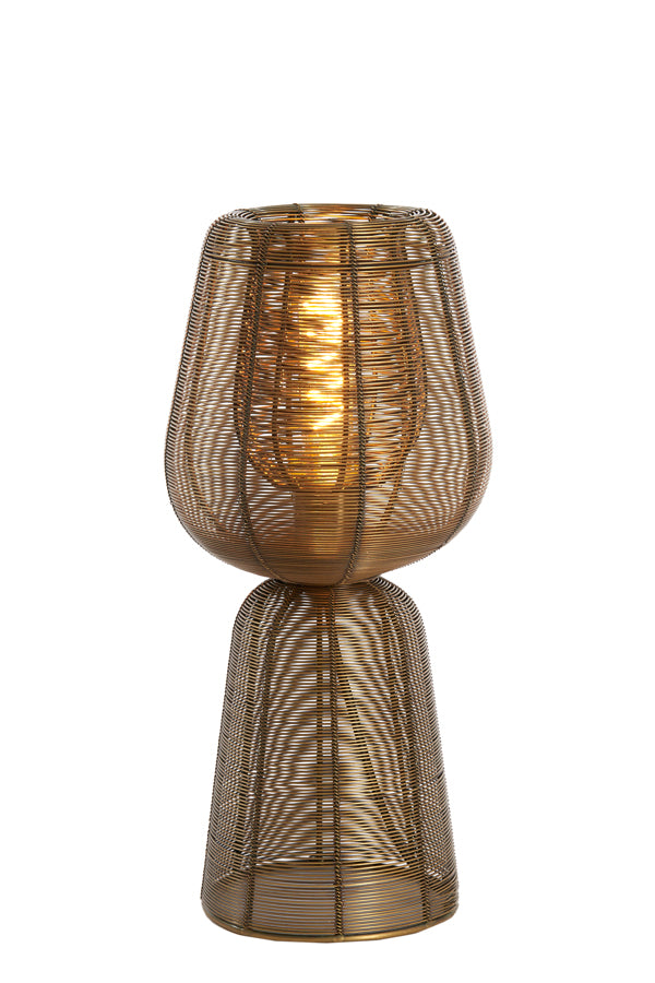 Antique Bronze Aboso Table Lamp - 18x42 cm