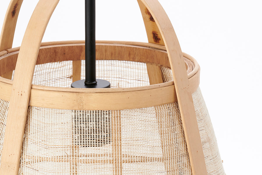 Elegant Rattan Pendant Light Ø32x44 cm Jacinto Natural