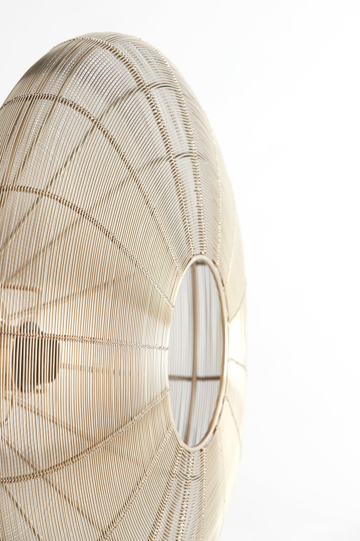 Elegant Light Gold Ceiling Fixture Ø51x18 cm