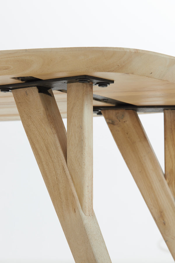 Rustic Mango Wood Coffee Table - 120x65x40 cm