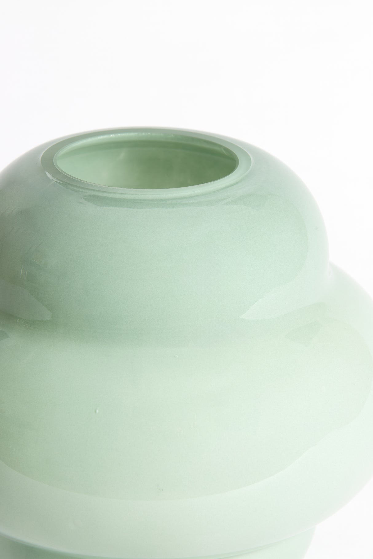 Mint Green Ylien Glass Vase 22x20 cm