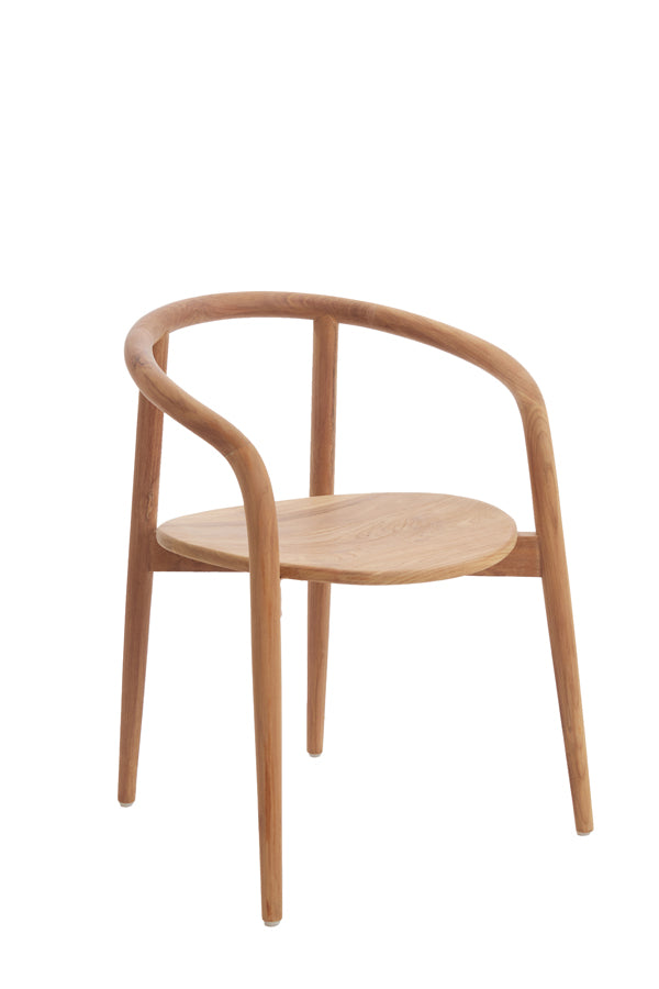 Natural Palca Wood Dining Chair - 59x53x74 cm