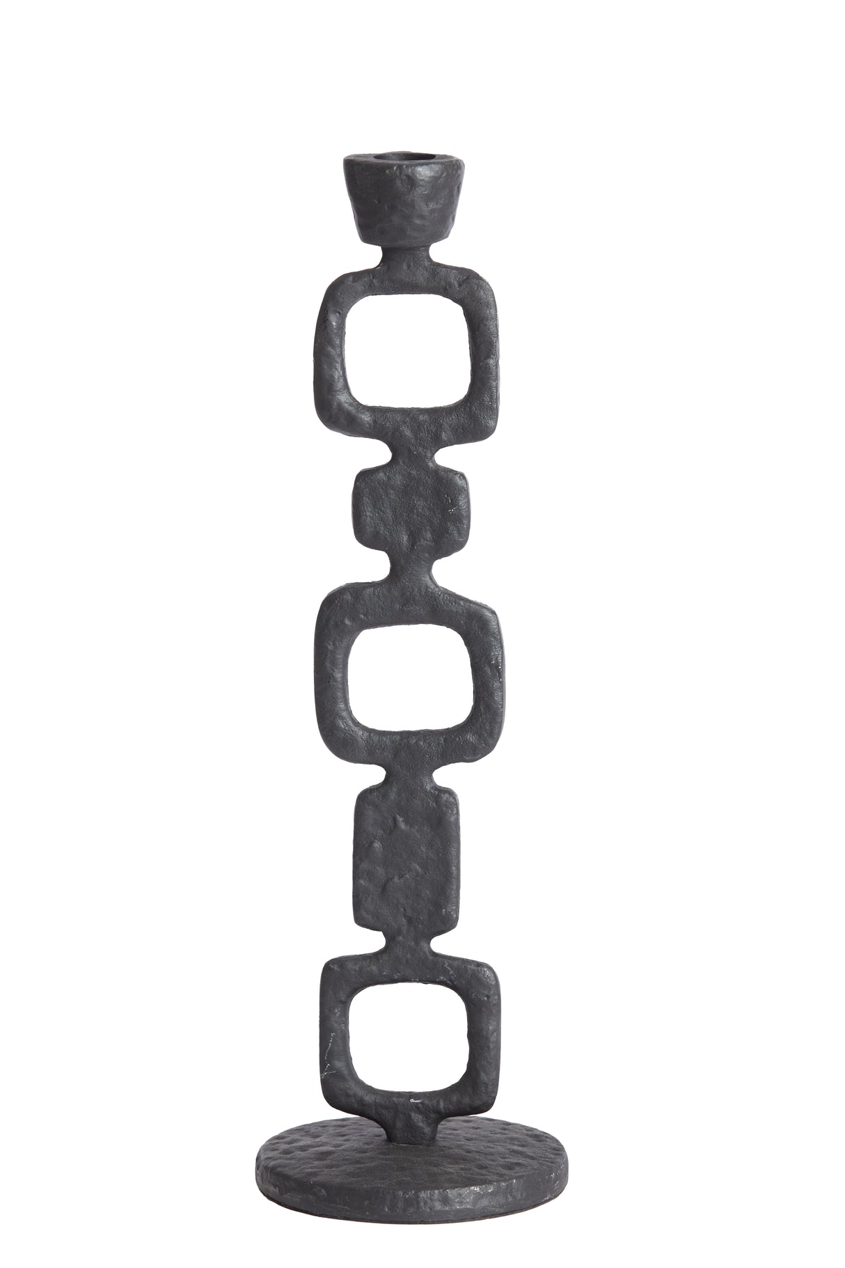 Sleek Black Cadiz Candle Holder Ø12x40 cm