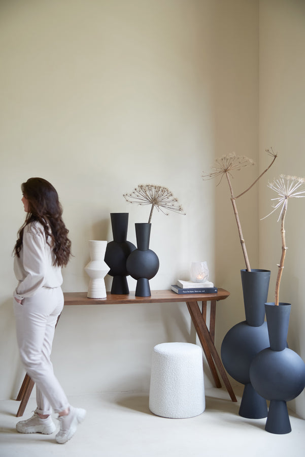 Acacia Wood Console 160x44x82 cm - Quenza Collection