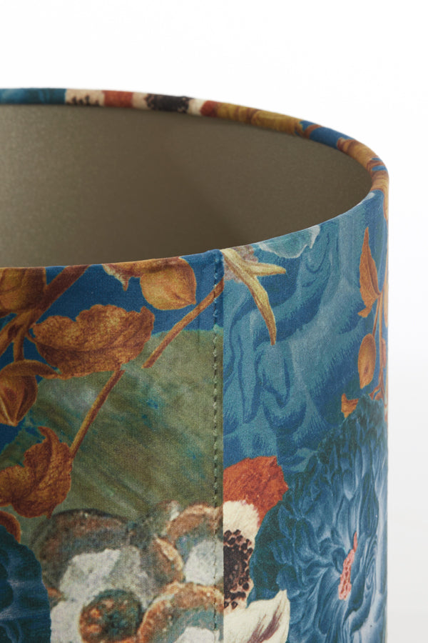 Bloom Blue Cylinder Lampshade 25x25x18 cm