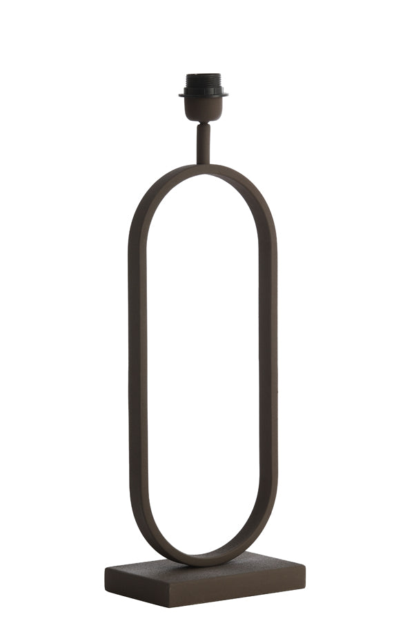 Rustic Elegance: Jamiri Brown Lamp Stand 20x13x55 cm
