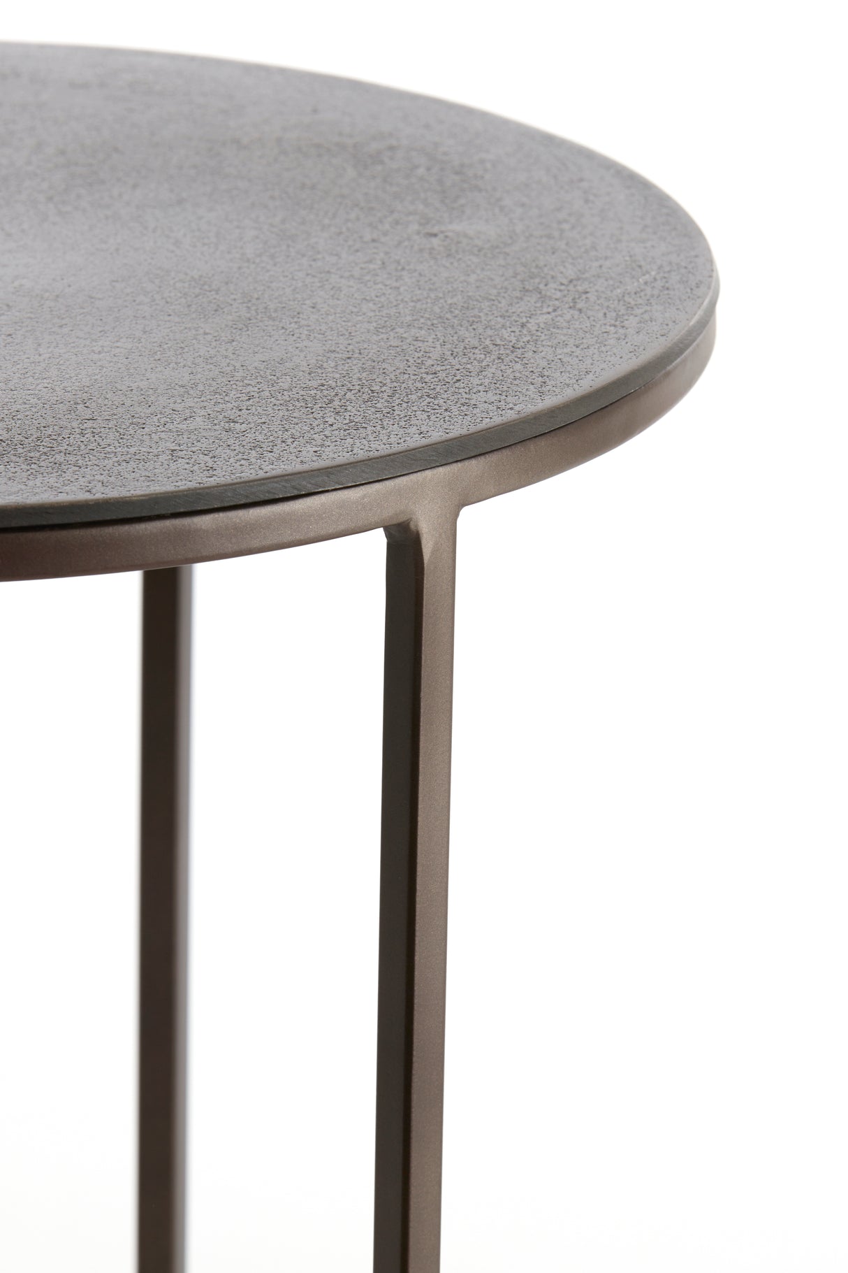 Dark Brown Talca Nesting Side Tables - Set of 2 (Ø41x46 & Ø49x52 cm)