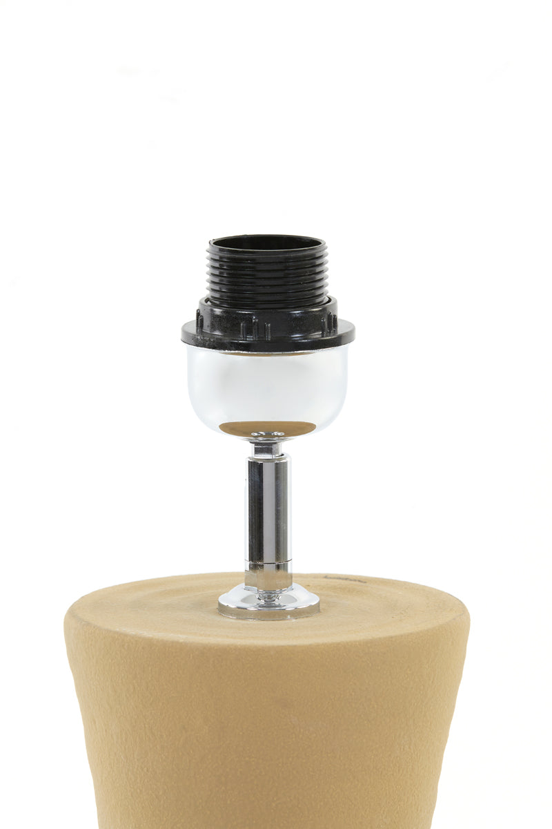 Rustic Ceramic Lamp Base in Warm Earthy Tones