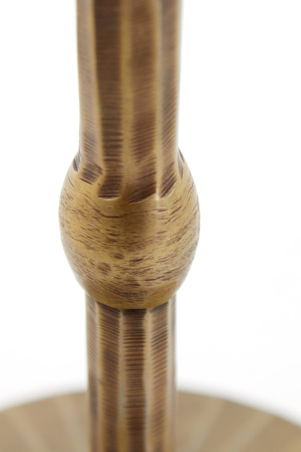 Round Side Table in Antique Bronze Finish, 40x50 cm