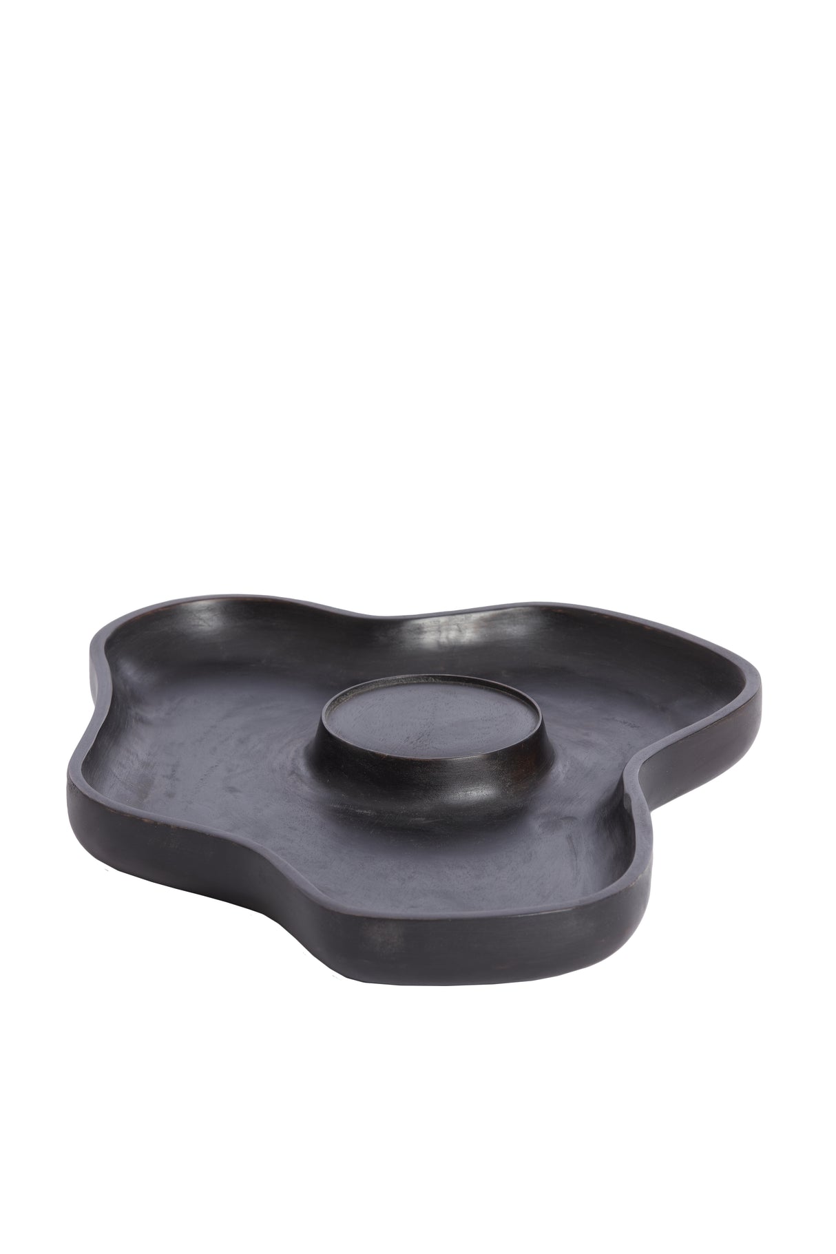 Dark Brown Coja Wood Candle Holder – 38.5x31x4 cm