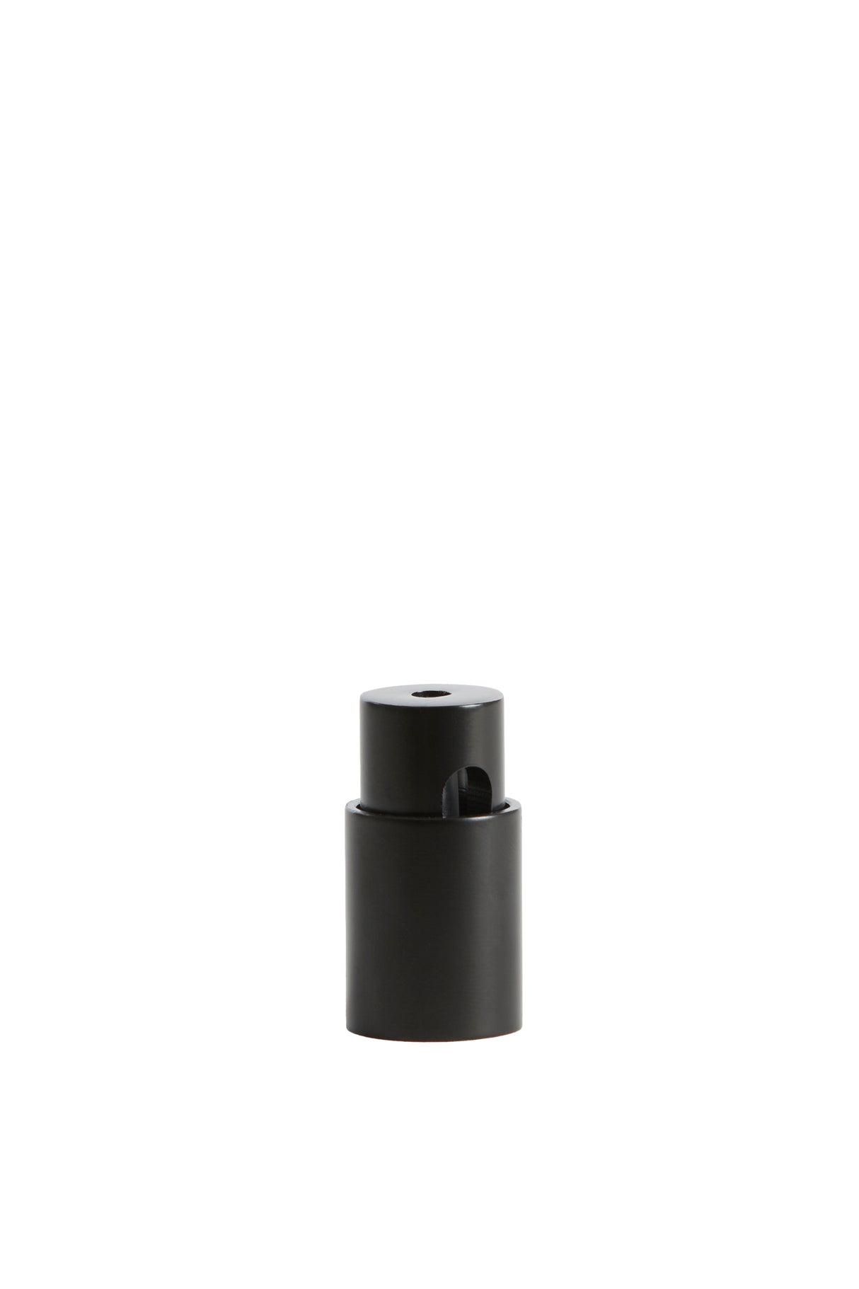 Sleek Black Cable Organizer Ø2x4.5 cm