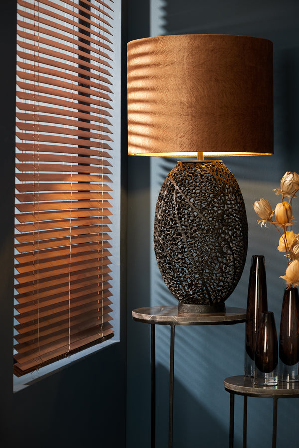 Rustic Brown Cylinder Shade 50-50-38 cm