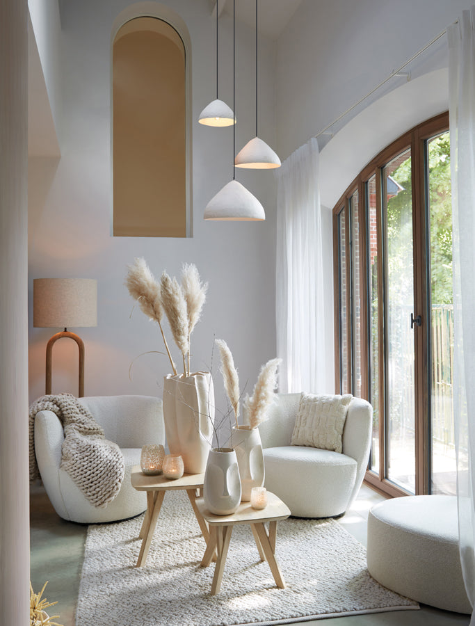 Rustic Elegance: Wooden Floor Lamp 35x20x119 cm