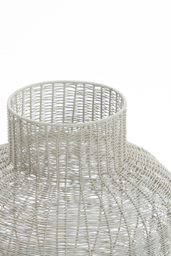 Valery Light Grey Tealight Holder Ø27x24 cm